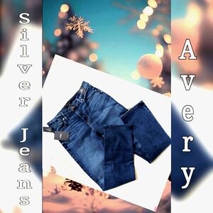 Silver jeans Avery Curvy High Rise Straight leg 31 waist x 29  Full length NWT